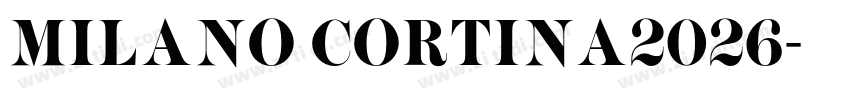 MILANO CORTINA2026字体转换